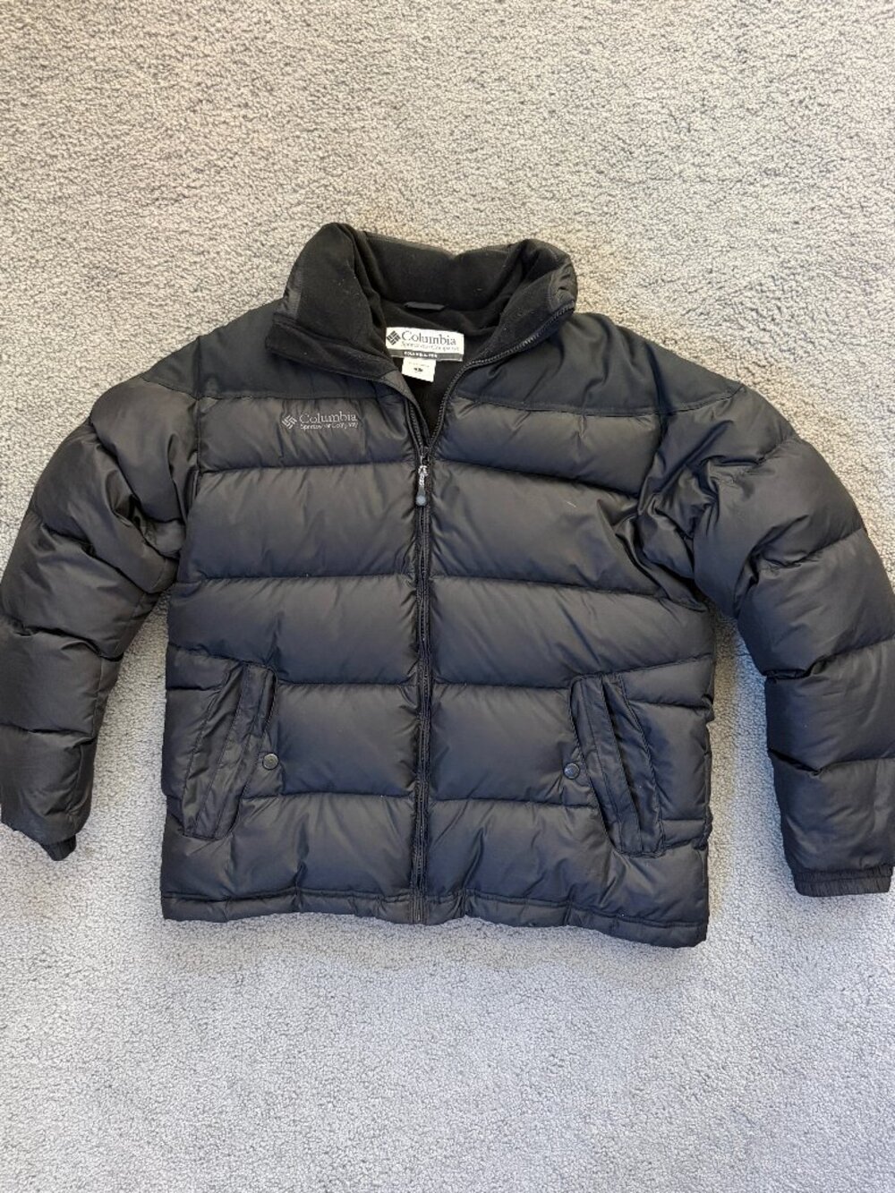 Vintage Columbia Fall 2004 Duck Down Puffer Jacket Black Men's L SM 5231 - EUC
